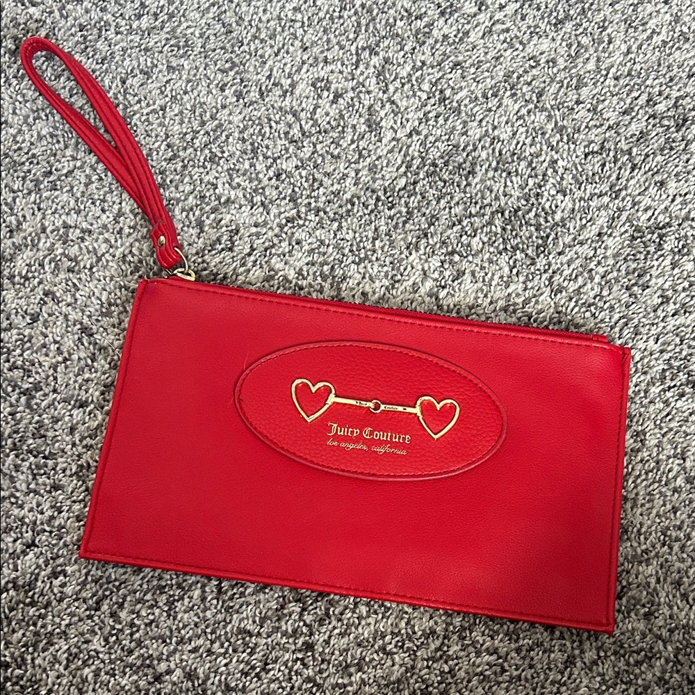 Juicy Couture Vibrant Red Heart Wristlet